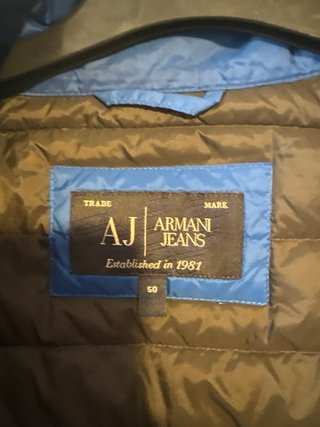 Chaleco Armani Jeans Hombre Talla M Azul original