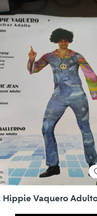 Disfraz Hippie Vaquero Talla Única