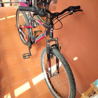 Bicicleta Montaña Topbike Freeride Negra/Roja