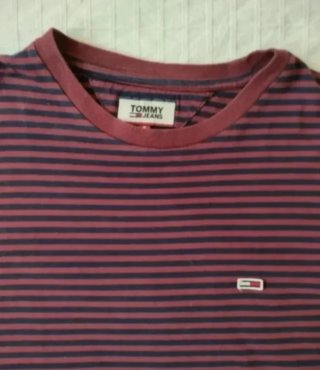 Camiseta Tommy Hilfiger Talla S Rayas