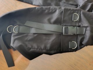 Pantalón cargo negro juvenil