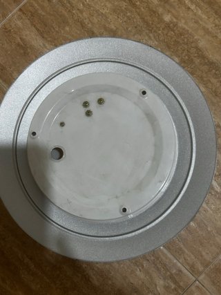 Lámpara de techo moderna plateada