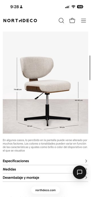 Silla Northdeco Beige/Gris