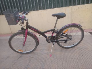 Bicicleta niña 26 con cesta