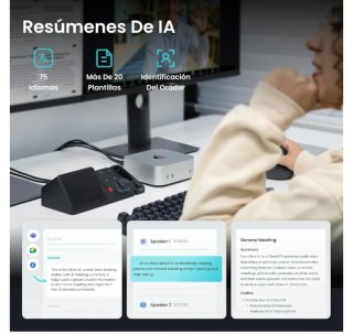 Estación Acoplamiento USB-C H1E con Grabadora