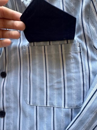 Camisa Loewe Rayas Azul y Blanco (no es autentico)