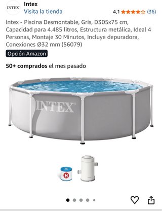 Piscina 305x75 cm