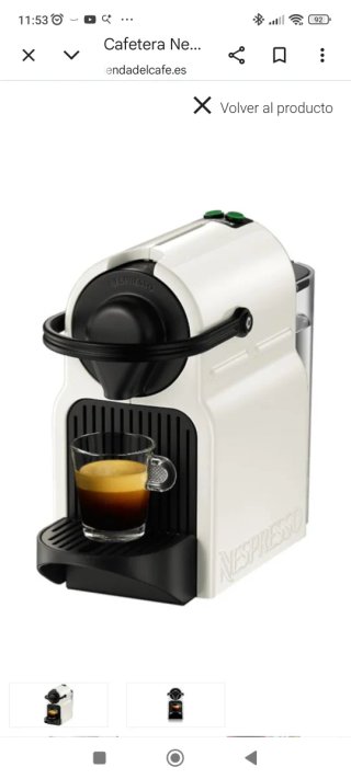 Cafetera Nespresso Blanca - Para Piezas