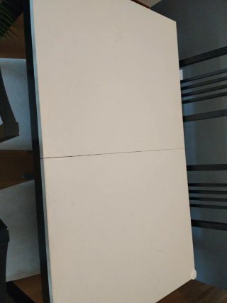 Mesa comedor extensible Ikea negra + 4 sillas