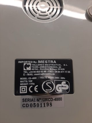 Limpiador Ultrasonidos Mestra Laboratorio Dental