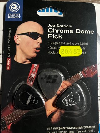 Púas Joe Satriani Chrome Dome Pick