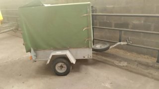 Remolque para coche 400kg con lona