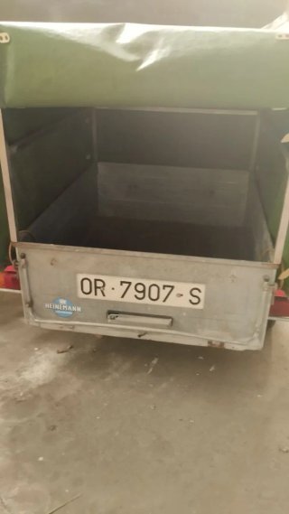 Remolque para coche 400kg con lona