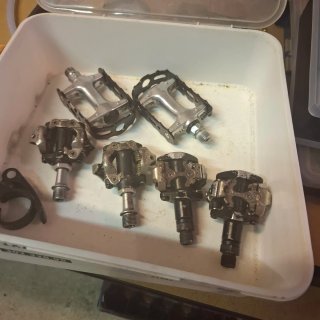 Pedales Bici Shimano y Plataformas 6 euros cada un