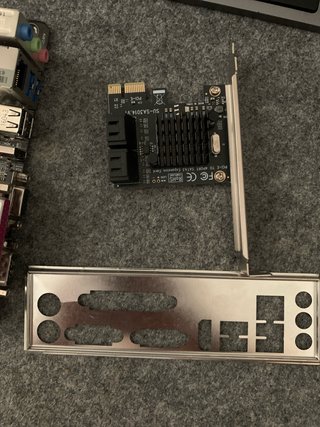 Placa base Asrock J3160B-ITX + 8GB RAM + SATA card