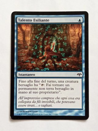 2x "Talento Esiliante" vintage ITA #17 Vespro MTG