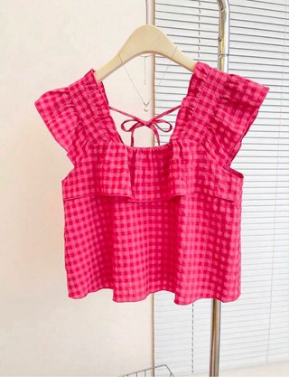Top cuadros Shein Talla S