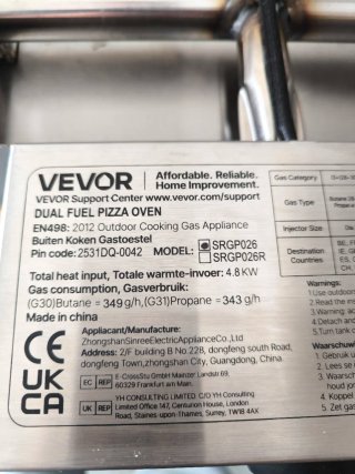 VEVOR Horno de Pizza
