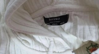 Cárdigan Bershka bordado flores Talla S