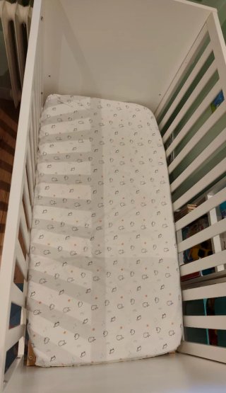 Cuna MiCuna madera blanca 2 alturas