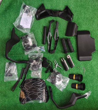 Lote Accesorios Moto Negro