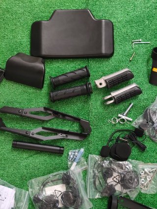 Lote Accesorios Moto Negro