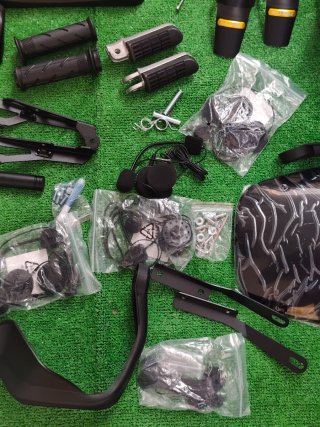 Lote Accesorios Moto Negro
