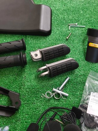 Lote Accesorios Moto Negro