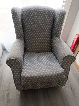 Sillón de lactancia con estrellas