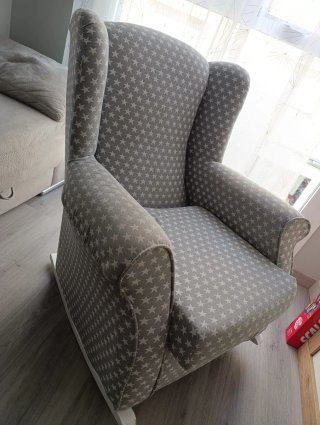 Sillón de lactancia con estrellas