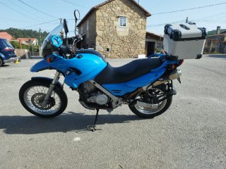 BMW F650GS Azul y Plata