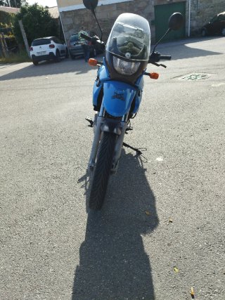 BMW F650GS Azul y Plata