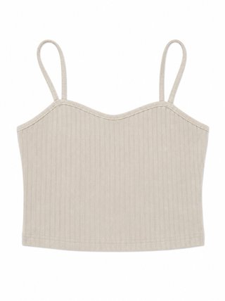 Top tirantes beige