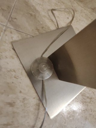 Lampada da terra Stranne in acciaio e LED