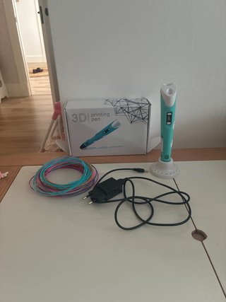 Lápiz 3D con filamentos y cargador