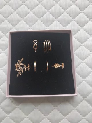 Pack 6 Anillos Dorados