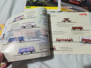 3 catalogos trenes juguetes Marklins y Trix años80
