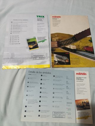 3 catalogos trenes juguetes Marklins y Trix años80