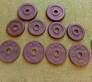 Discos de pesas Bodytone y Domyos