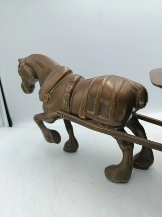 CABALLO Y CARRO EN BRONCE