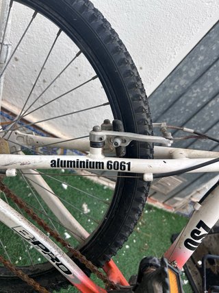 Bicicleta Rockrider Blanca y azul turquesa