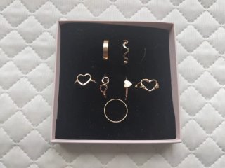 Pack 7 Anillos Dorados