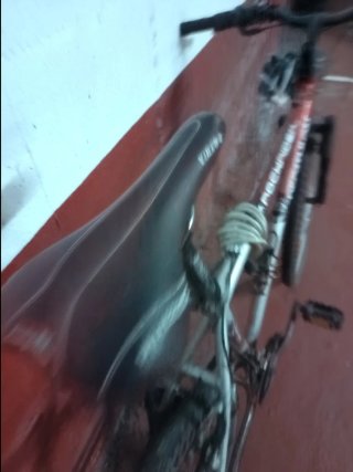 Bicicleta Decathlon Roja y Plata