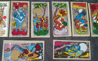 Lote pegatinas chicles Ewoks Droids años 80