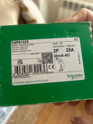 Interruptor Diferencial Schneider A9R81225