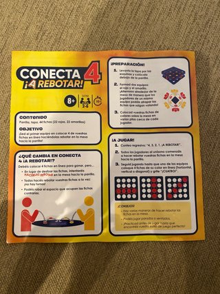 Conecta 4 ¡A Rebotar! Juego de Mesa