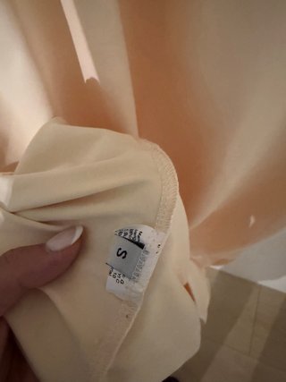 Vestido largo beige tirantes