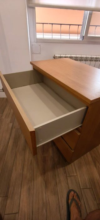 Cómoda Ikea Malm 3 cajones madera