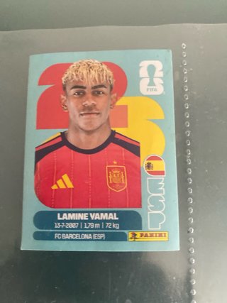 Cromos Panini Lamine Yamal y Bellingham