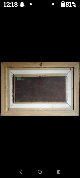 Vecchissimo quadro dipinto ad olio firmato L.Burge